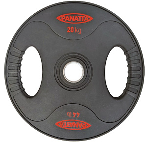 Диск с уретановым покрытием и хватами 20 кг. Panatta 1BP20 | Panatta | italy-sport.ru
