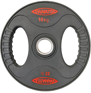 Диск с уретановым покрытием и хватами 10 кг. Panatta 1BP10 | Panatta | italy-sport.ru