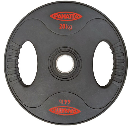 Диск с уретановым покрытием и хватами 20 кг. Panatta 1BP20 | Panatta | italy-sport.ru