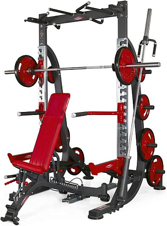 Силовая полурама с фиксируемой скамьей и аксессуарами (полная) Panatta 1HP234 | Panatta | italy-sport.ru