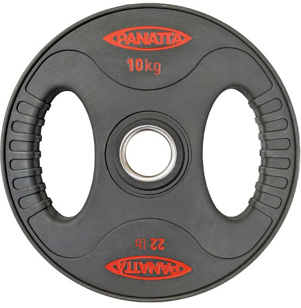 Диск с уретановым покрытием и хватами 10 кг. Panatta 1BP10 | Panatta | italy-sport.ru