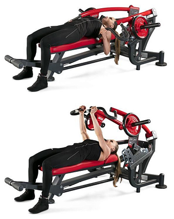 Горизонтальный жим от груди (скамья, базовая) Panatta 1HP537B | Panatta | italy-sport.ru