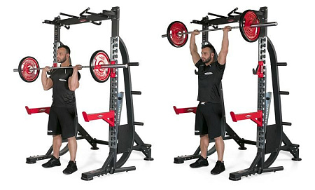 Силовая полурама с фиксируемой скамьей и аксессуарами (полная) Panatta 1HP234 | Panatta | italy-sport.ru