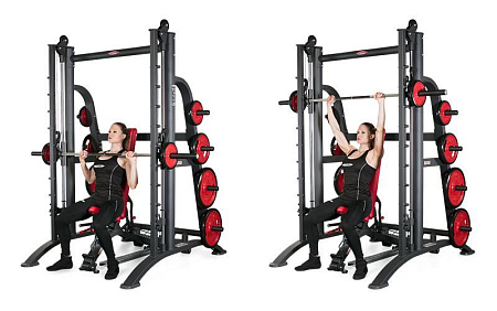 Машина Смита с противовесом и фиксируемой регулируемой скамьей Panatta 1HP120F | Panatta | italy-sport.ru