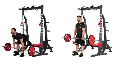 Силовая полурама с фиксируемой скамьей и аксессуарами (полная) Panatta 1HP234 | Panatta | italy-sport.ru